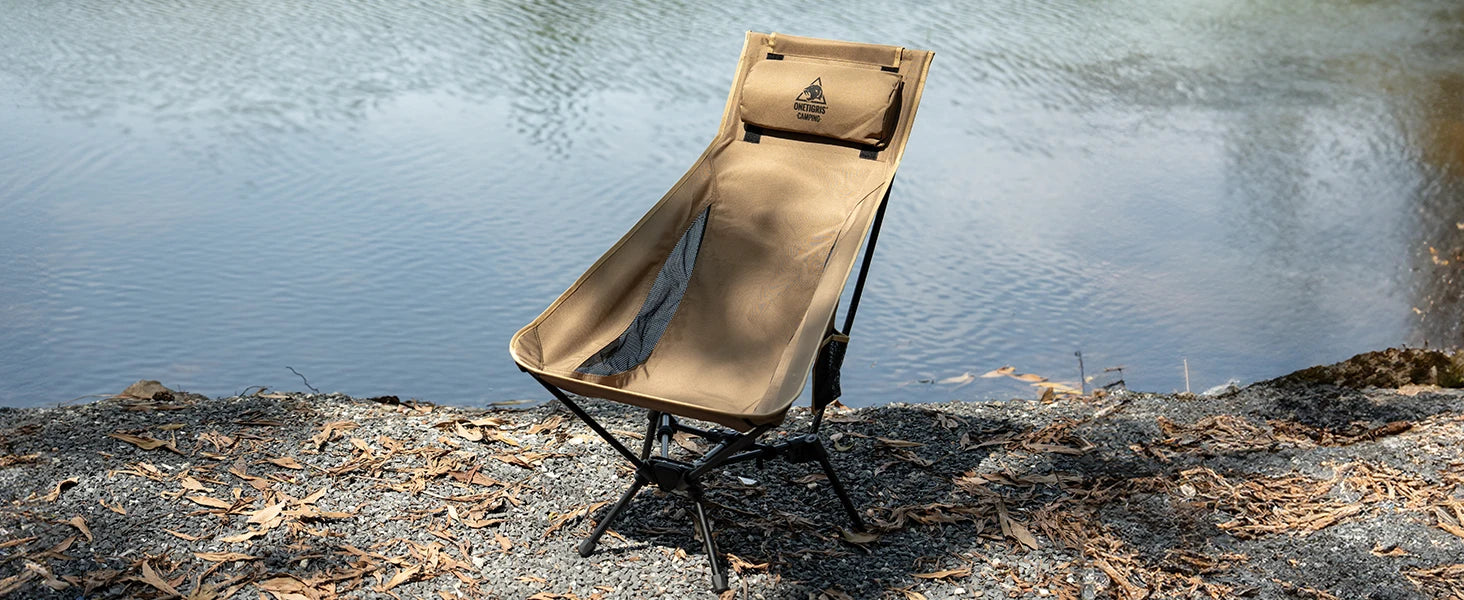 OneTigris Portable Tigerblade Campingstühle Klappstuhl Angelstuhl Für Trekking BBQ Partys Garten Strand Indoor-Einsatz
