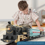 Classical Electric Train Set Toy Car Railway Train Model Educational Game Children Christmas Toys for Boy
