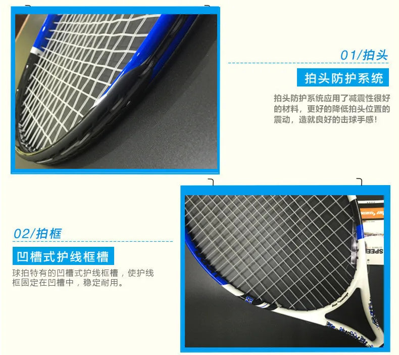 19, 21, 23, 25 Zoll Kinder- und Jugend-Tennisschläger aus Aluminiumlegierung und Carbon, für Jungen und Mädchen, ultraleicht