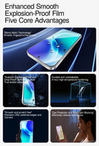 SmartDevil 2 Stück Displayschutzfolie für Vivo X200 Pro Mini X300 HD Anti-Blaulicht Gehärtetes Glas Nicht vollflächig Anti-Fingerabdruck