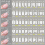 UR SUGAR 3tlg. Künstliche Nägel Set mit 420Stk. matten Soft Gel Tips Solid Glue Gel Entferner Schnelles Nagelverlängerungs-Kit Nagelpflege Starter-Set