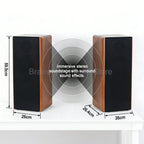 Hochleistungs-Passivlautsprecher, 8 Zoll, Standlautsprecher, 3-Wege-Heim-Audiosystem, 90 dB Empfindlichkeit, Hifi-Holzlautsprecher, ein Paar