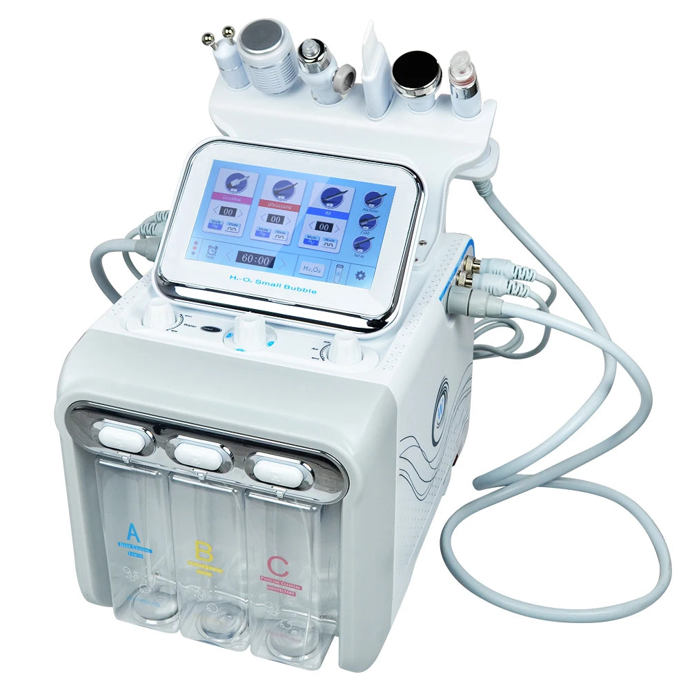 7-in-1 Dermabrasions-Peeling-Spa-Gesichtsmaschine Hautverjüngung Hydro-Dermabrasion Hydro-Aqua-Gesichtstiefenreinigung Hautpflegegerät