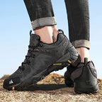 HIKEUP Rutschfeste Herren Wanderschuhe Atmungsaktive Outdoor Abriebfeste Spritzwassergeschützte Kletterschuhe Herren Sneaker Tourismus Bergschuhe