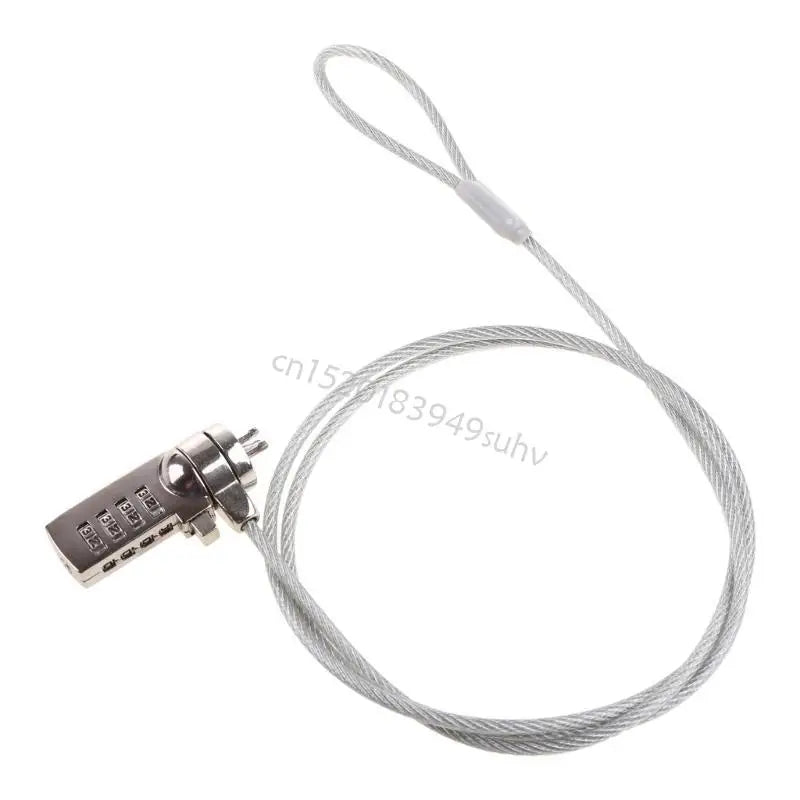 Laptop 4-stelliger Zahlencode Sicherheits-Kabelschloss Kette Diebstahlsicherung Ersatz Q81E