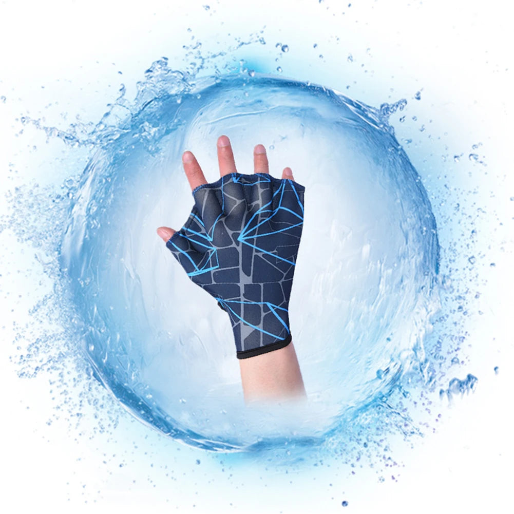 2x Schwimm-Handflossen Schwimmflossen Finger Schwimmhäute Damen Herren Paddel Wassersport Handschuhe fürs Schwimmtraining Schwimmhandschuhe