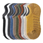 5 Paar Herren Baumwoll Kurzsocken Hochwertige Crew Ankle Casual Weiche Rutschfeste Atmungsaktive Low-Cut Sommer Herbst Socken für Herren