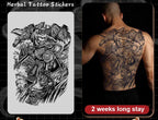 Magic Juice Tinte Wasserdichte Tattoo Aufkleber Große Größe Kräutersaft Temporäre Tattoos Männer Body Art Drache Tiger