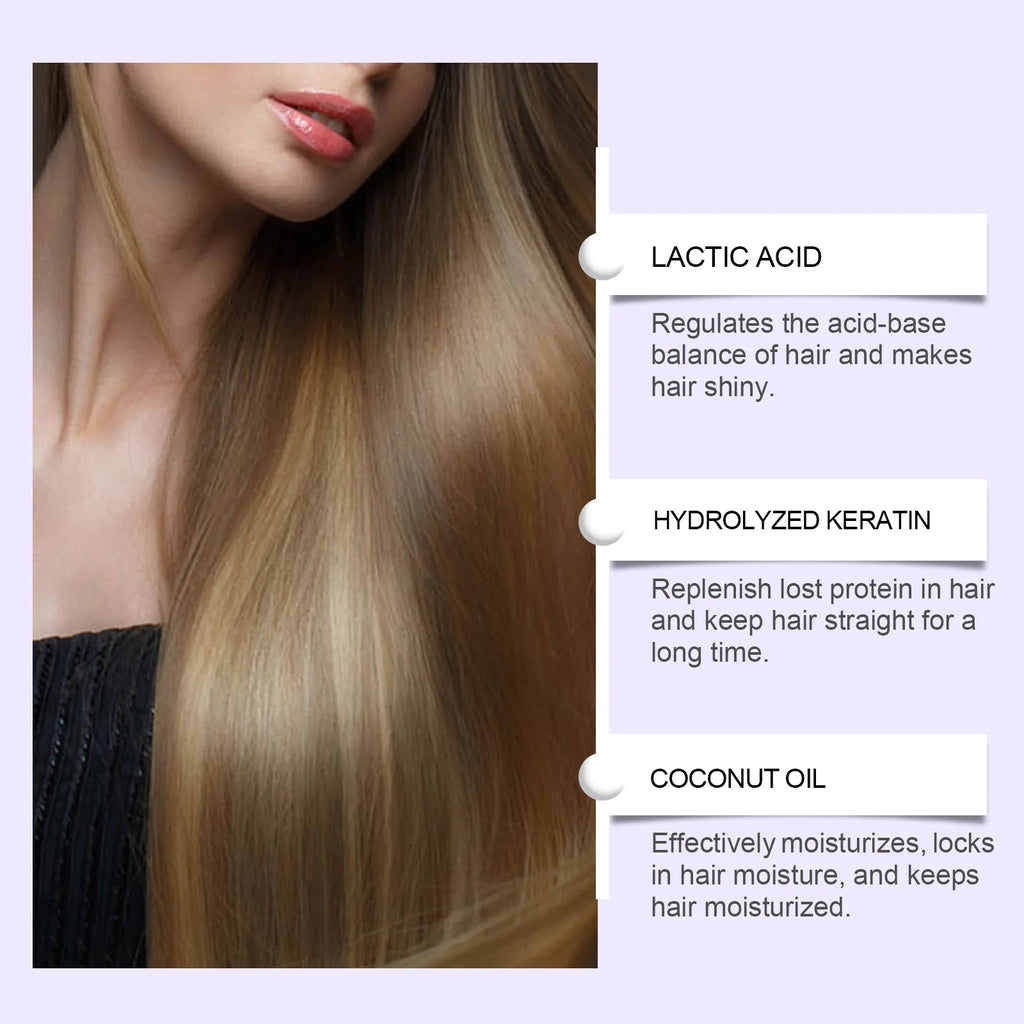 250g Keratin-Glättende Haarmaske Haare wiederherstellen, weicher machen, Glanz verleihen, Glätteisen Tiefenreparatur-Conditioner für trockenes, geschädigtes, krauses Haar