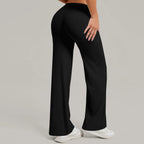 Damen gerade Yoga-Leggings weicher, dehnbarer Stoff Damen-Yogahosen GYM Schweißableitende Eigenschaften Lauf-Sport-Hosen