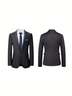 Herren Bordeauxroter 2-teiliger Anzug (nur Sakko + Hose, Weste nicht inbegriffen), Slim Fit Formeller Business-Hochzeits-Party-Anzugjacke & -Hose