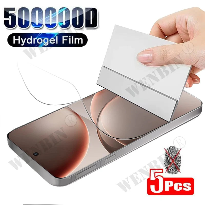 5 Stück Hydrogelfolie für OPPO Find X9 X8 X7 X6 Pro Reno 14 13 FS Vollbild-Displayschutzfolie für OPPO