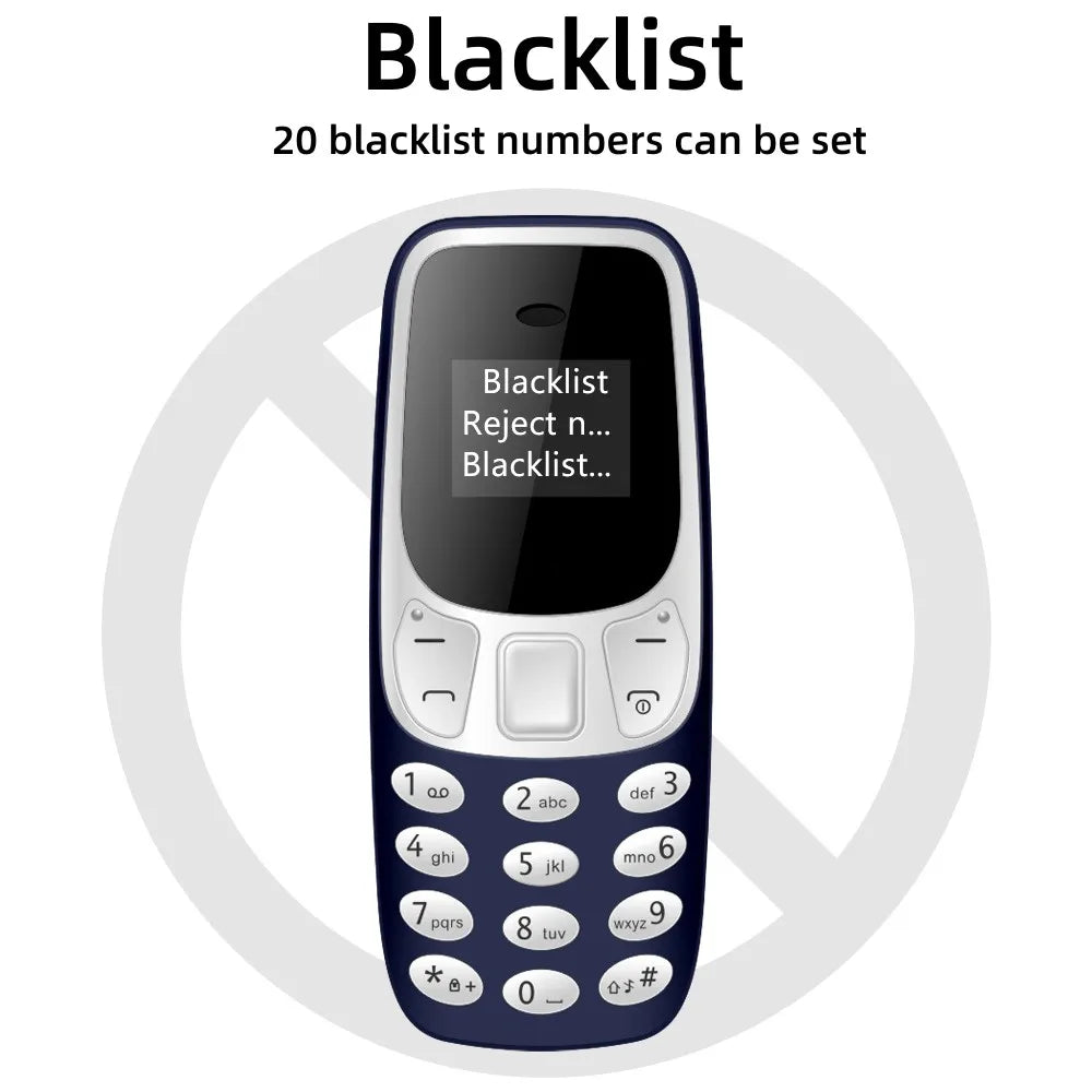 SERVO BM10 Mini-Handy 2 SIM-Karten Bluetooth-Kopfhörer Stimmwandler Dialer Geringe Strahlung Tonaufnahme Kleines Mobiltelefon