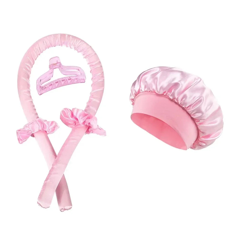 Hitzefreier Lockenstab Nachtmütze ohne Hitze Haarband faule Lockenwickler Stirnband Haarroller Schlafendes weiches Stirnband Haarstyling-Tools