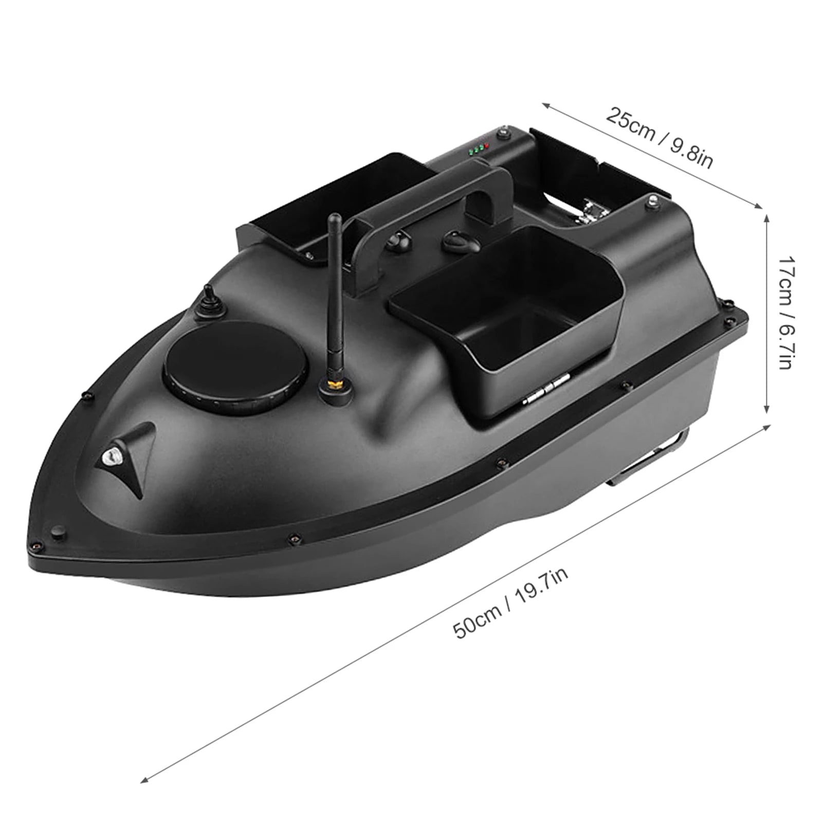 Modernes GPS-Futterboot mit 3 Köderbehältern, 12000mAh kabelloses Futterboot mit automatischer Rückkehrfunktion, verschiedene Stile