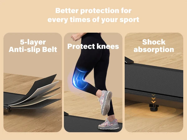 300lbs Laufband für Zuhause 2.5HP Laufbänder Walking Pad LCD Digitalanzeige 2in1 Walking Running Fitnessgerät