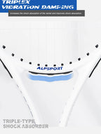 ALPSPORT Carbonfaser Tennisschläger T800 18K – Profi-Qualität mit Tasche & Band, leichter Trainingsschläger für Erwachsene, Herren & Damen