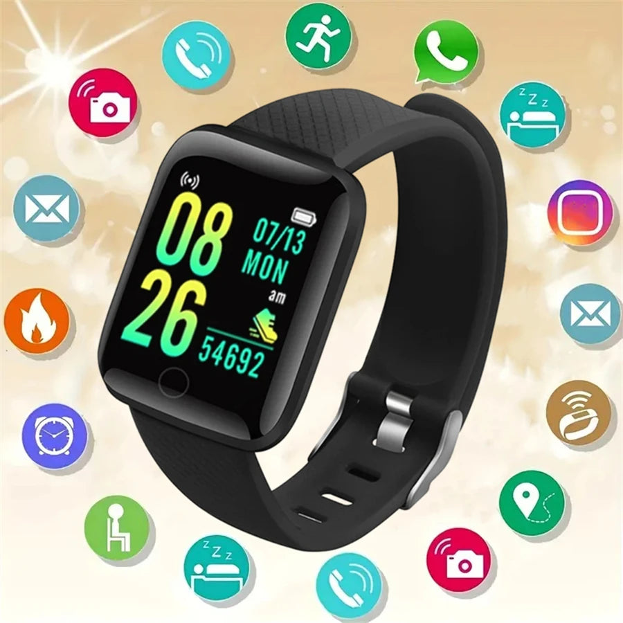 Smart Watch Sport Armband Fitness Überwachung Herzfrequenzmessung Anruf- und Nachrichten-Erinnerung Herren Smartwatch Damen 116 Plus Uhr D13 Hauptbild