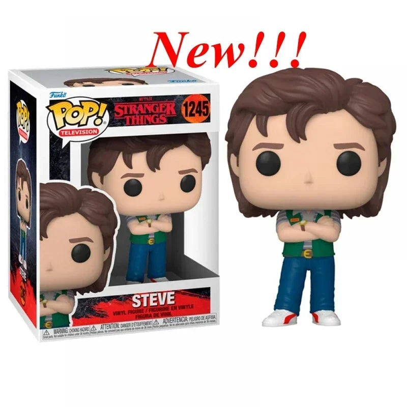 NEU!!! FUNKO POP Stranger Series #1462 Eddie #1250 Dustin Steve Robin Eleven Vinyl-Actionfiguren-Sammlermodelle für Geschenke