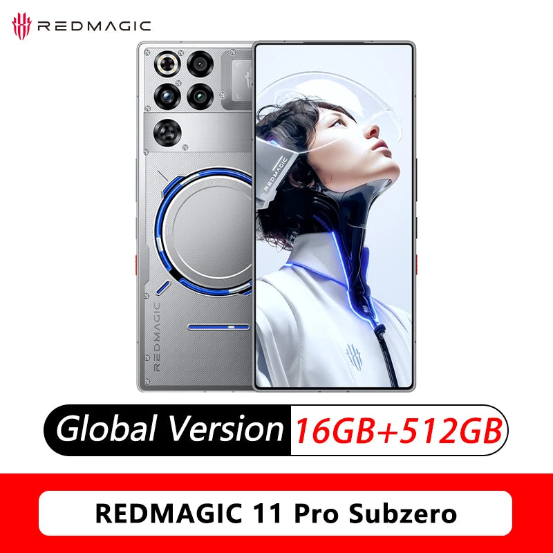 (Gebrauchtes) Gaming-Handy RedMagic 11 Pro 5G, Internationale Version, Bildschirm Ins, Prozessor-Typ 8 Elite Gen 5, Akku-mAh, 50 MP Kamera, NFC-kompatibel