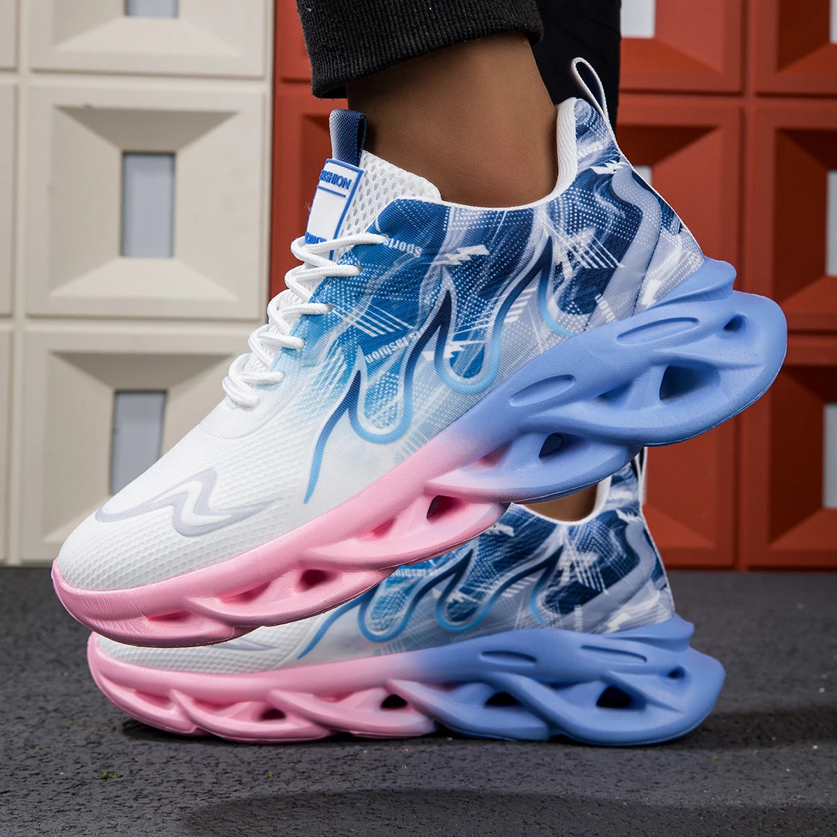 2025 Unisex Running Shoes Men Women Lightweight Mesh Breathable Comfortable Flat Soft Tennis Shoes Summer Lace-up Sneakers Man Zweitbild