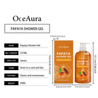 Papaya Whitening Duschgel Peeling Verblassen von Pigmentflecken Langanhaltender Duft Erfrischend Reguliert Öl Feuchtigkeitsspendend Reichhaltiger Schaum Körperwaschmittel