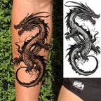 1 Blatt Kobra Schlange Drache Skorpion Temporäre Tattoos für Männer Frauen Wasserdicht Langlebig Löwe Tiger Wolf Fake Tattoo Aufkleber