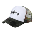 Men Outdoor Fishing Cap Fishing Hat Trucker Caps Hunting Has Fish Bones Snapback Hat MZ-495