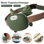 4D Bionic Finger Nacken-Schulter-Massagegerät Kabelloses Nacken-Halswirbel-Trapezius-Knetmassage-Schal Bürstenloser Motor Nackenmassagegerät
