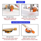 Camping Gaskocher Tragbar Faltbar Outdoor Rucksackkocher Touristen-Ausrüstung Zum Kochen Wandern Picknick 3500W