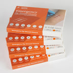 2-4PCS Reißverschluss Schmerzfreie Wundverschlussvorrichtung Nahtfreie Wundauflage Verschlussstreifen Kit Notfall-Schnittwundenverschlüsse für Ifak