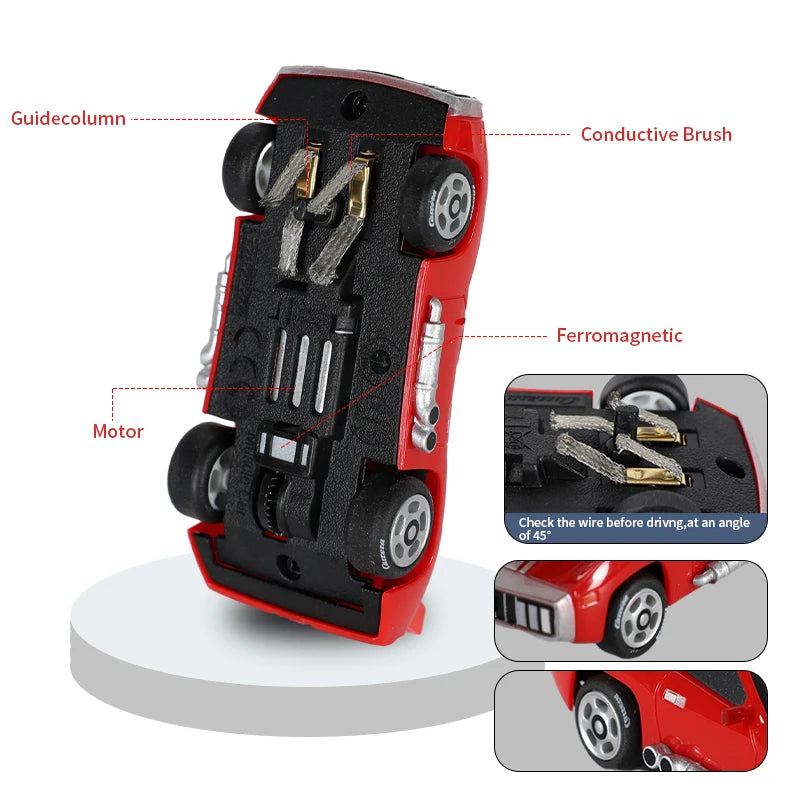 Analog elektrische Slotcar-Rennfahrzeug 1:43 Maßstab DS WRC 2015 Rally Go Cars 1/43 Spielzeugteile Zubehör