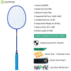 ALP ZJ2.0 Pro 4U 85g 100% Carbonfaser + Titanlegierung Badmintonschläger Ultraleichte Sportausrüstung Schläger Badmintontraining