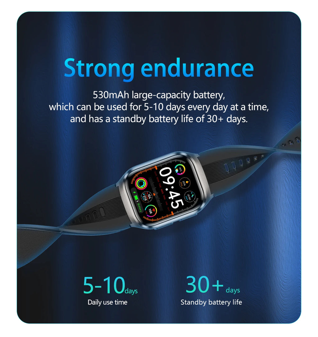 2026Neue Gesundheitsuhr Blutdruck Genaue Messung Smartwatches Herren Harnsäure Blutfette wasserdicht Airbag Smartwatch Damen