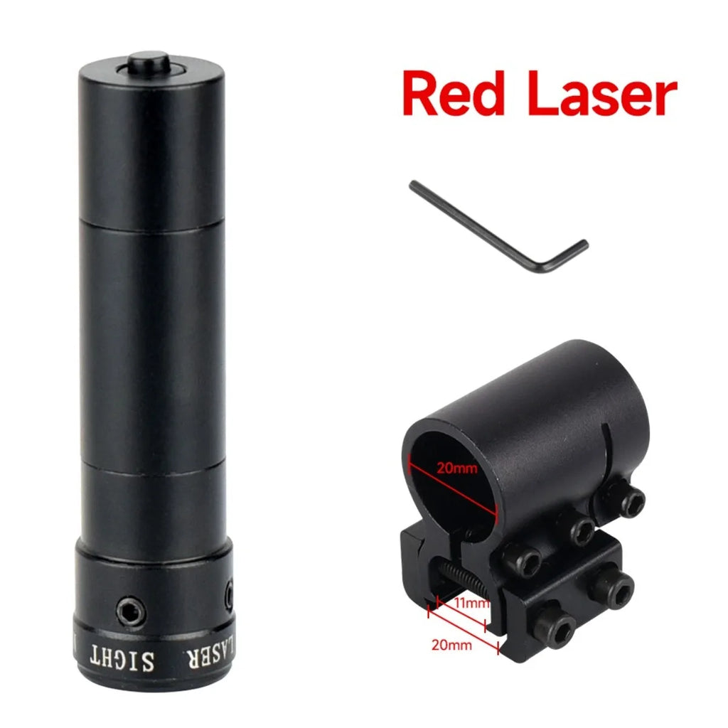 Outdoor Rotpunkt-Rot-/Grün-Laservisier Jagdzubehör Sport-Weitdistanz-Laserkalibrator für 11/20mm Schiene