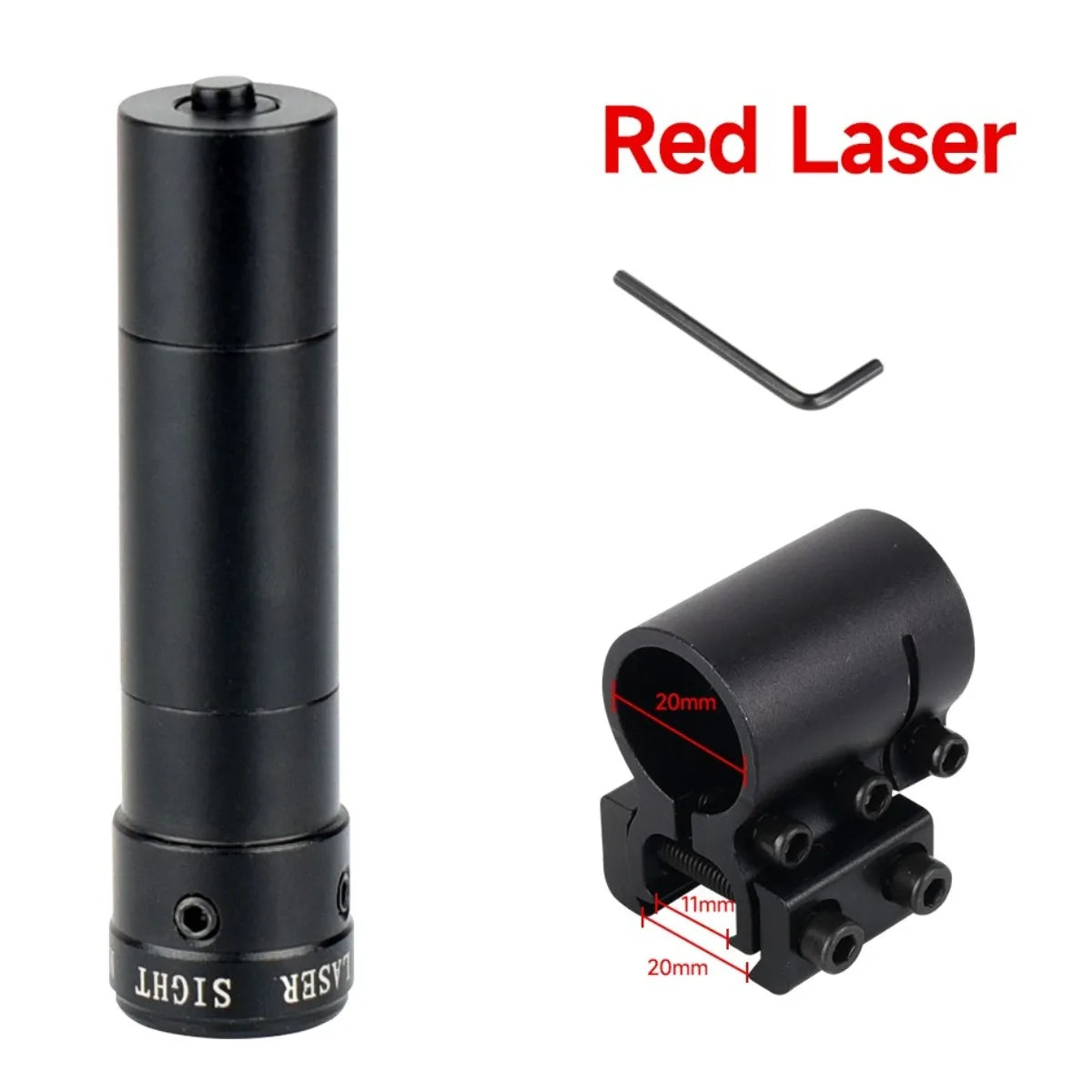 Outdoor Rotpunkt-Rot-/Grün-Laservisier Jagdzubehör Sport-Weitdistanz-Laserkalibrator für 11/20mm Schiene