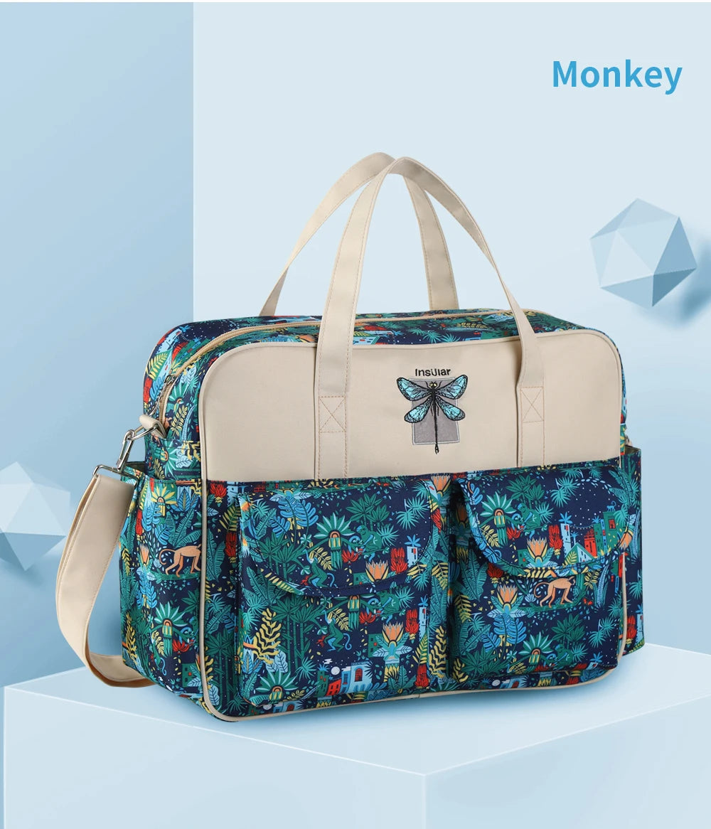 Neue Art Wasserdichte Wickeltasche Große Kapazität Umhängetasche Reisetasche Multifunktionale Mutterschafts Mutter Baby Kinderwagentaschen