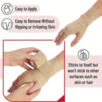 10 Rollen Medizinischer Klebeverband Elastisches Atmungsaktives Sport-Selbstklebeband Beige Wickelband für Finger Handgelenk Knöchel Erste Hilfe