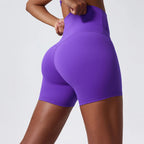 Hearuisavy Damen Yoga Shorts Sommer Soft Buttock Lift Gym Leggings High Waist Sport Shorts Damen Running Workout Shorts Female