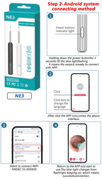 Intelligenter visueller Ohrenreiniger HD Ohrenstäbchen Otoskop USB-C-Ladeendoskop Ohrenschmalzentferner Ohrenschmalz-Entfernungswerkzeug Ohrenschmalz-Minikamera Gesundheitspflege-Set