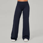 Damen gerade Yoga-Leggings weicher, dehnbarer Stoff Damen-Yogahosen GYM Schweißableitende Eigenschaften Lauf-Sport-Hosen