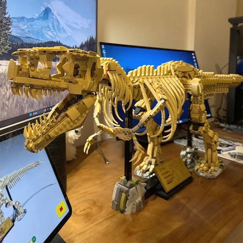3145 Teile 76968 Dinosaurier-Park Fossilien Bausteine Set Erwachsene Zusammengebauter Steine Modell Spielzeug Geburtstagsgeschenke Kompatibel mit Set