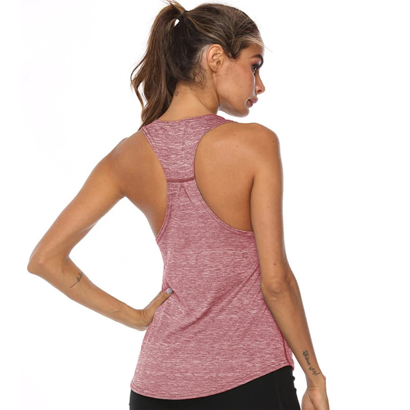 WANAYOU Ärmellose Yoga-Shirts Damen Schnelltrocknendes Running Sport Tank Top Ärmelloses Fitness Gym Workout Top Yoga Weste