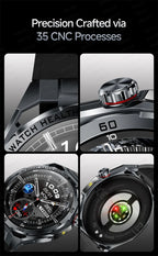 EKG High-End Gesundheits-Smartwatch Herren Blutdruck Lipide Blutsauerstoff Körperanalyse Harnsäure Gesundheitstracker Smartwatch Herren Damen