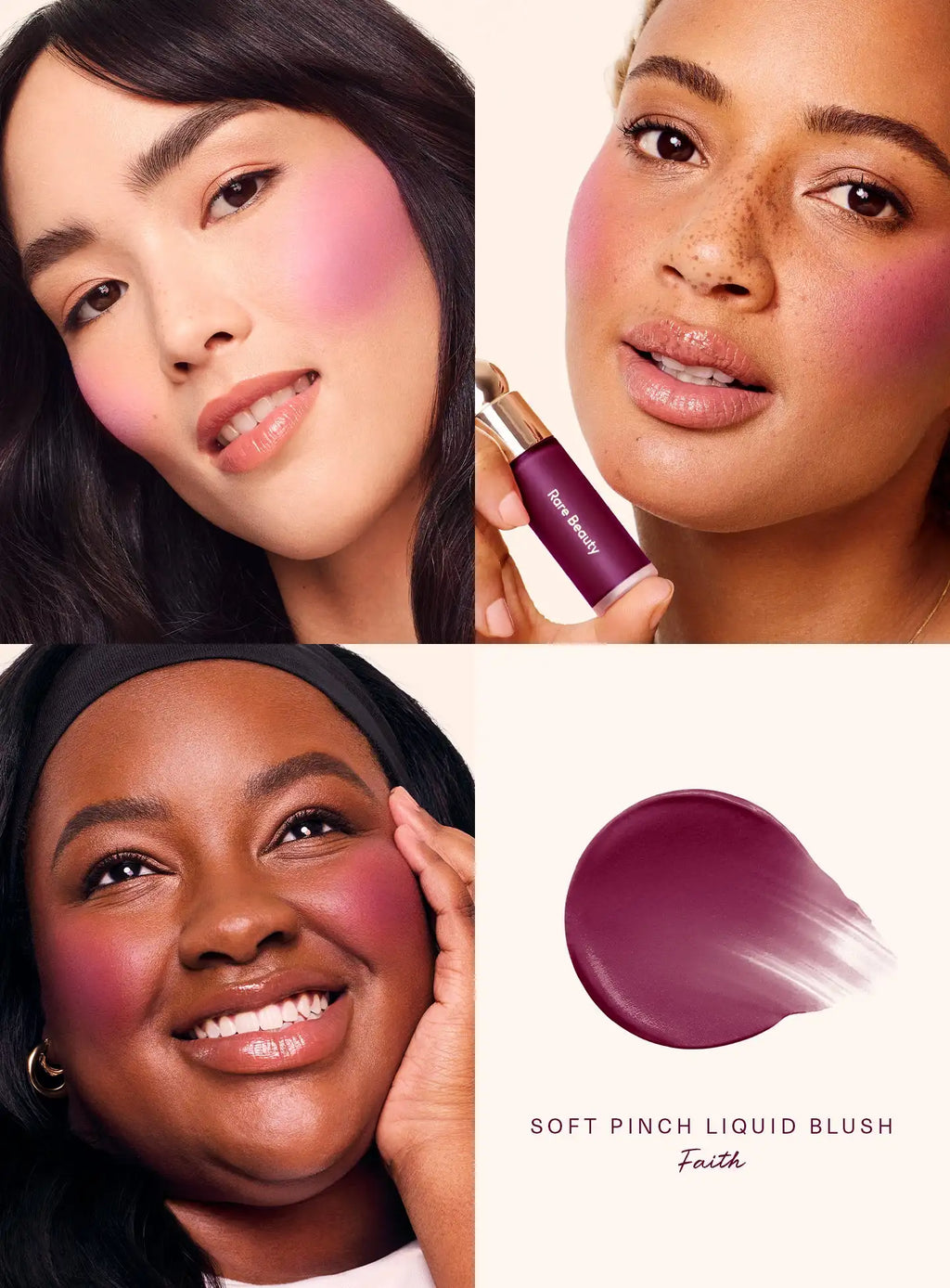 Rare Beauty Happy Lucky Love Blush Long Lasting Plump Seamless Liquid Blush Dewy Waterproof Mositure Face Women Cosmetic Makeup