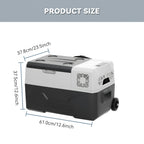 30L 35L 40L 45L 50L 55L Car Refrigerator DC 12V/24V Car Freezer Fridge -4℉~68℉ RV Portable Compressor Cooler Camping Travel