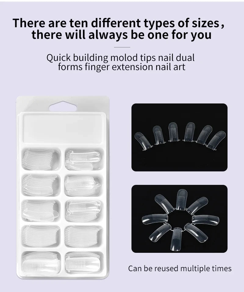 Nagellack-Set Acryl-Nagelset Poly-Nagelgel-Set mit Nagellampe Nagelverlängerung Glitter-Gel UV-Aufbaugel Maniküre-Werkzeugset