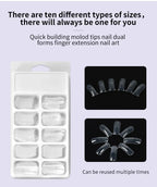Nagellack-Set Acryl-Nagelset Poly-Nagelgel-Set mit Nagellampe Nagelverlängerung Glitter-Gel UV-Aufbaugel Maniküre-Werkzeugset