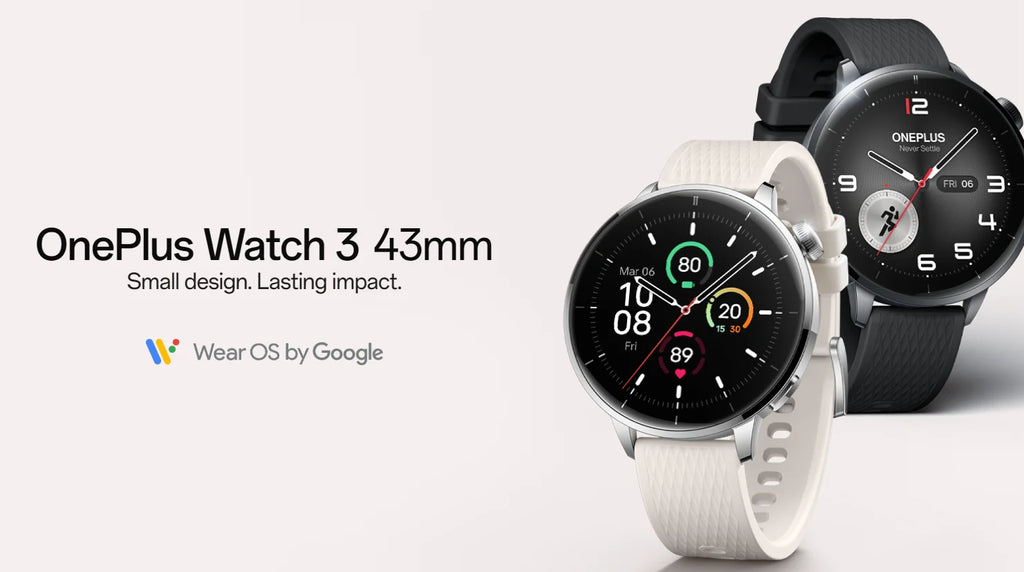 Globale Version OnePlus Watch 3 43mm Smartwatch 1.32 Zoll AMOLED Display Bis zu 60 Stunden Akkulaufzeit Wear OS by Google GPS NFC
