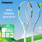Kawasaki Light Tennisschläger Set Carbon-Composite Schlägerset KD1&PD1 Anfänger Professionelles Schläger Set für Damen und Herren Training